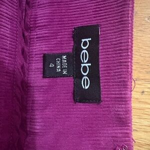 bebe Purple A-Line Skirt